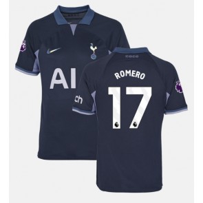 Tottenham Hotspur Cristian Romero #17 Koszulka Wyjazdowych 2023-24 Krótki Rękaw